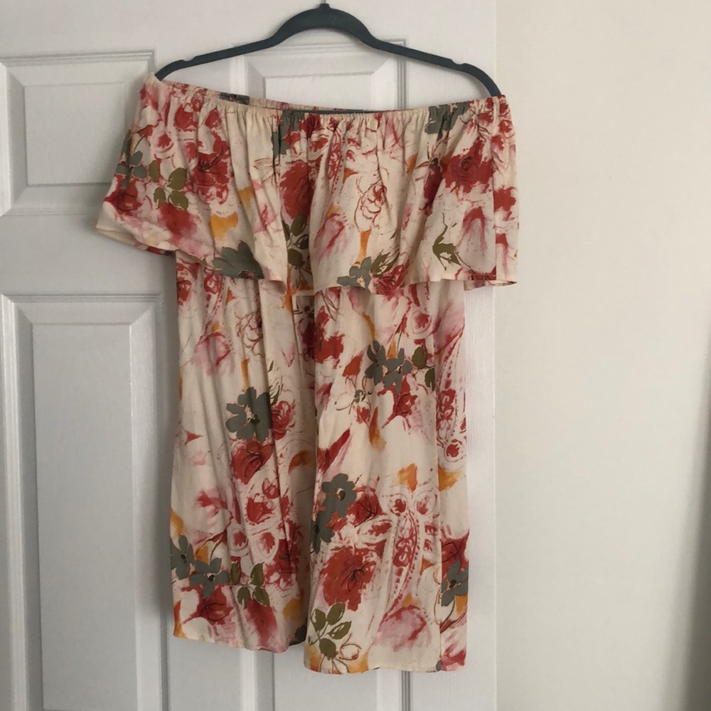 Off the shoulder floral dress